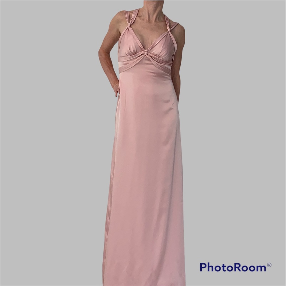NWT BCBG Blush  Satin evening gown